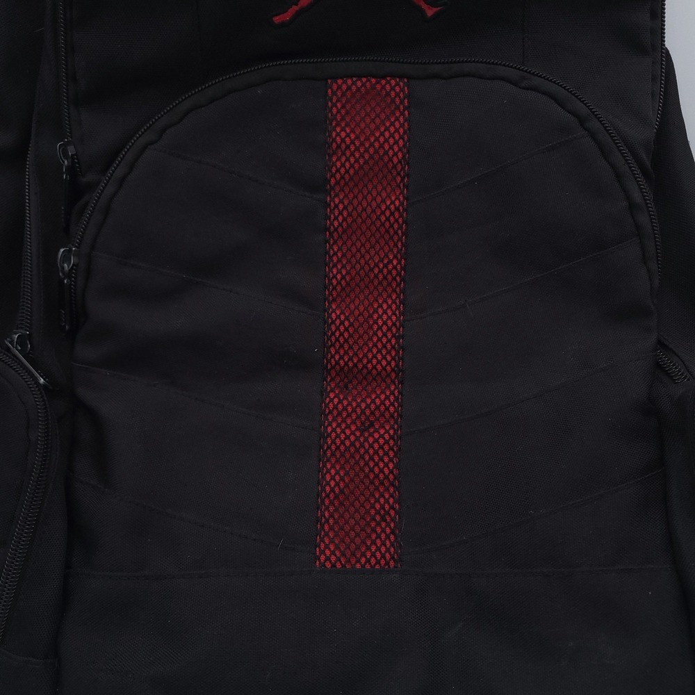 Air Jordan Jumpman Backpack Large Size Black with Red Jumpman Shoulder Straps - Picture 3 of 12